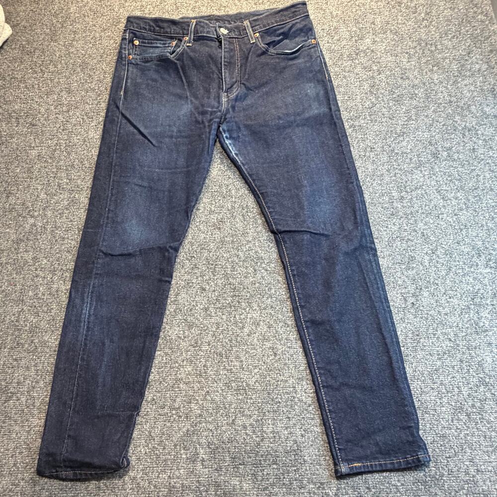 Levi's 512 Slim Taper Jeans Mens 34x30 Dark Wash Denim Stretch Comfort Fit